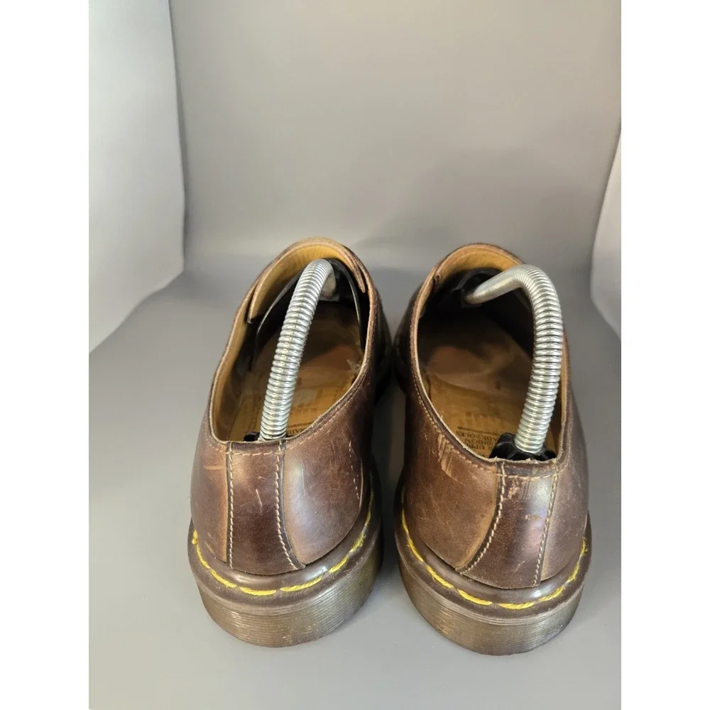 Vintage Dr. Martens 1561 Oxford Shoes Men's 8 Brown Leather Made in England